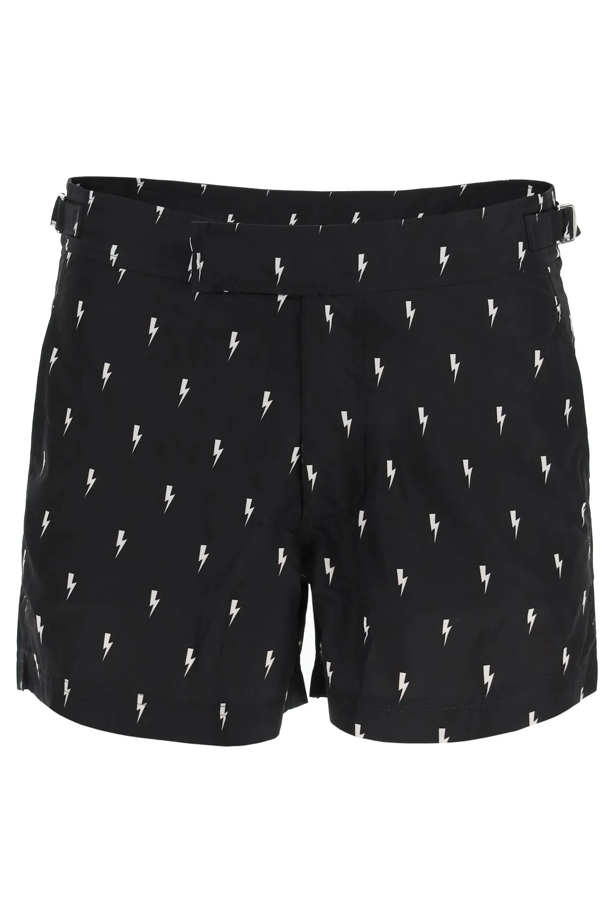 Neil Barrett Thunderbolt Print Swim Trunks
