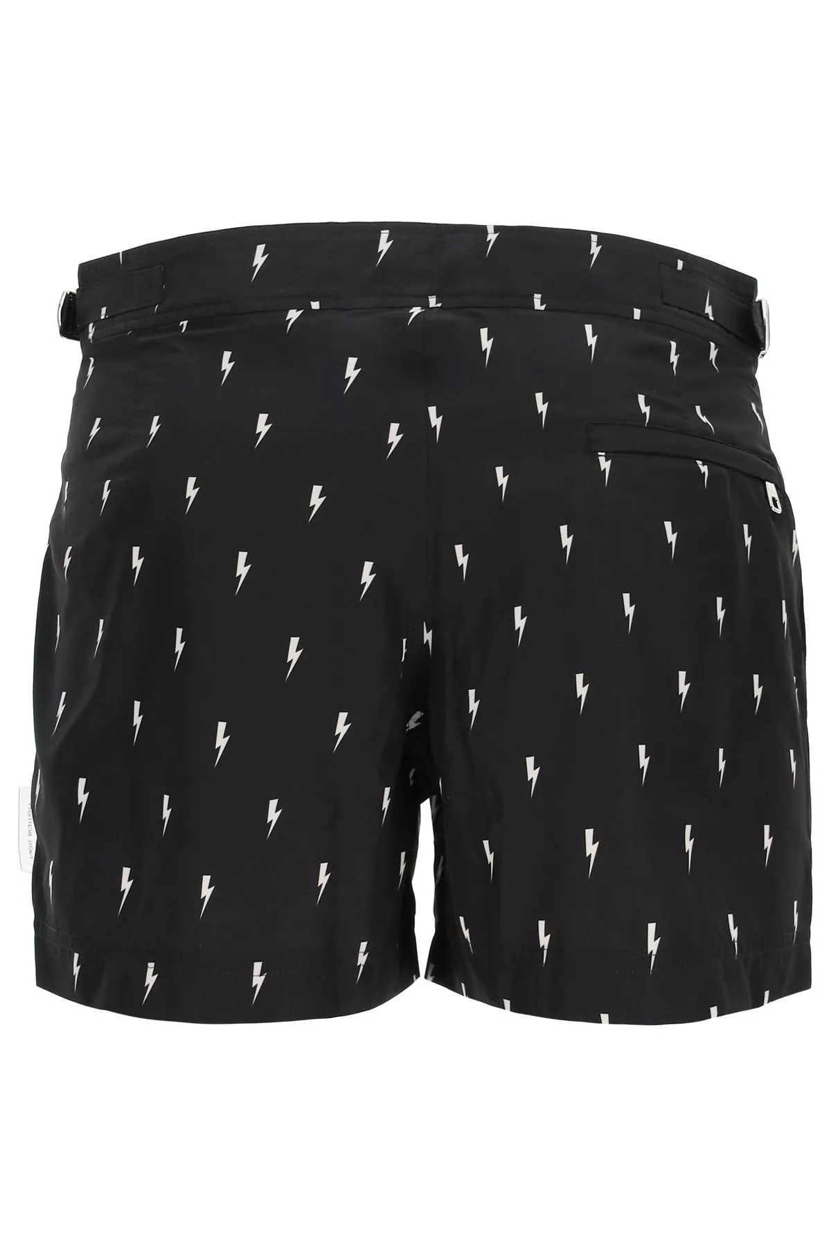 Neil Barrett Thunderbolt Print Swim Trunks