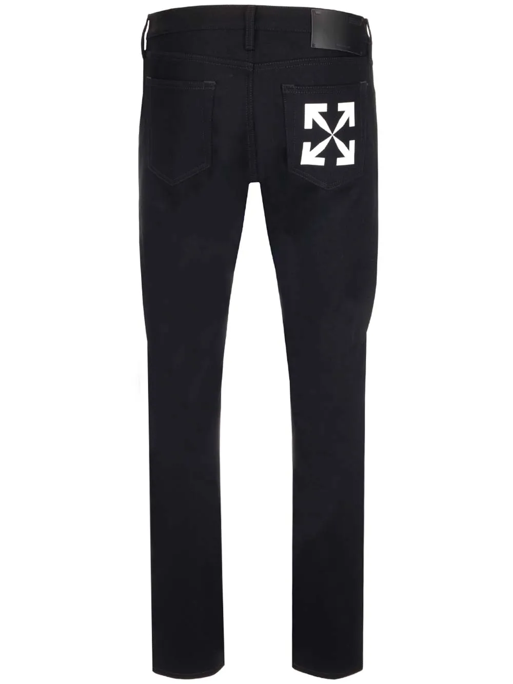 Off-White Arrows Print Straight Leg Jeans