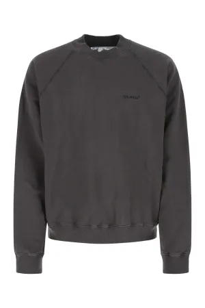 Off-White Back Logo Print Oversized Sweater