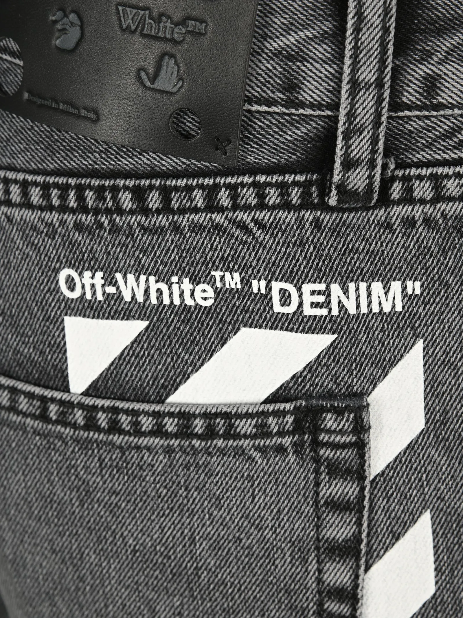 Off-White Diag Printed Skinny Jeans