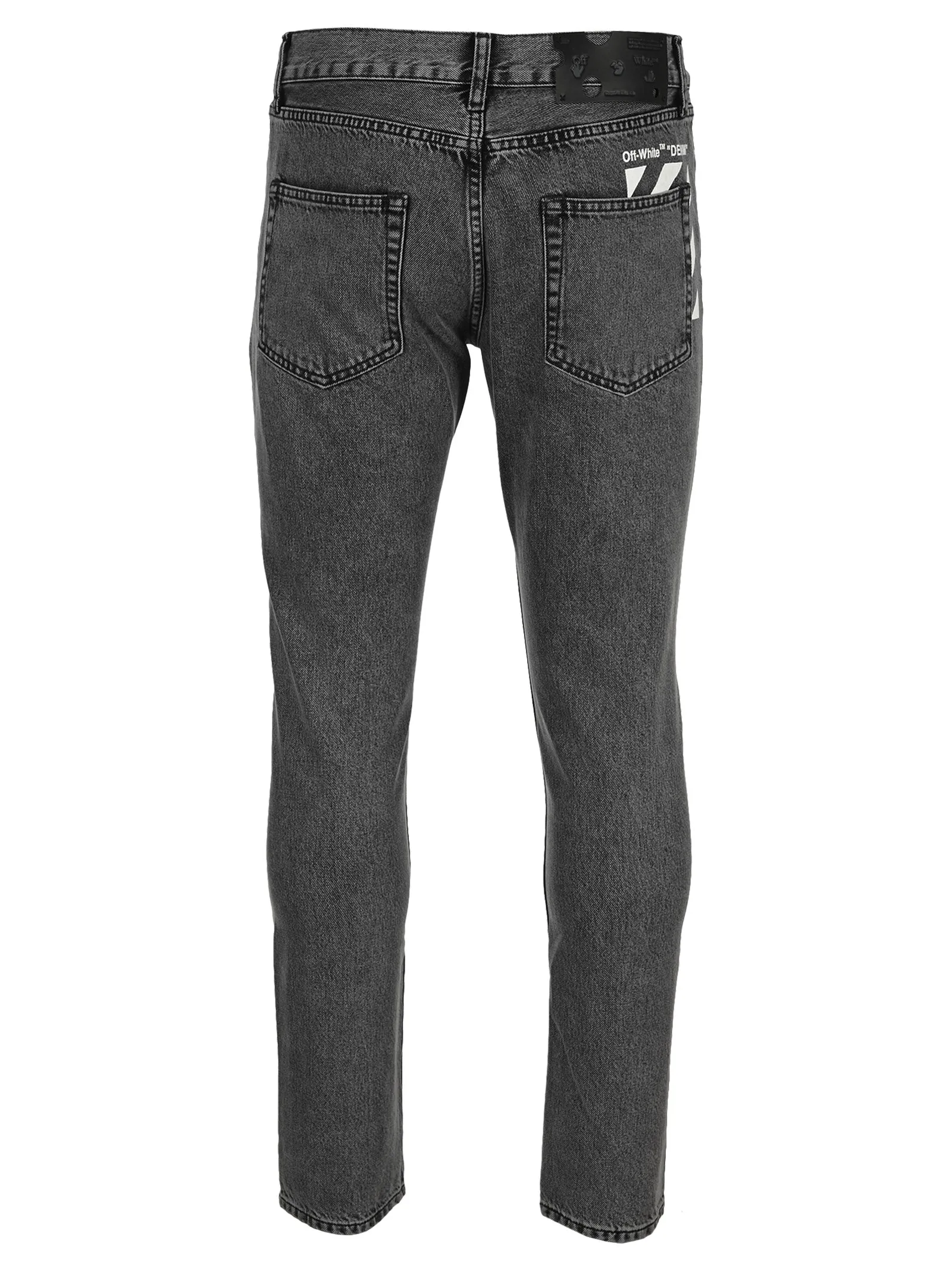 Off-White Diag Printed Skinny Jeans