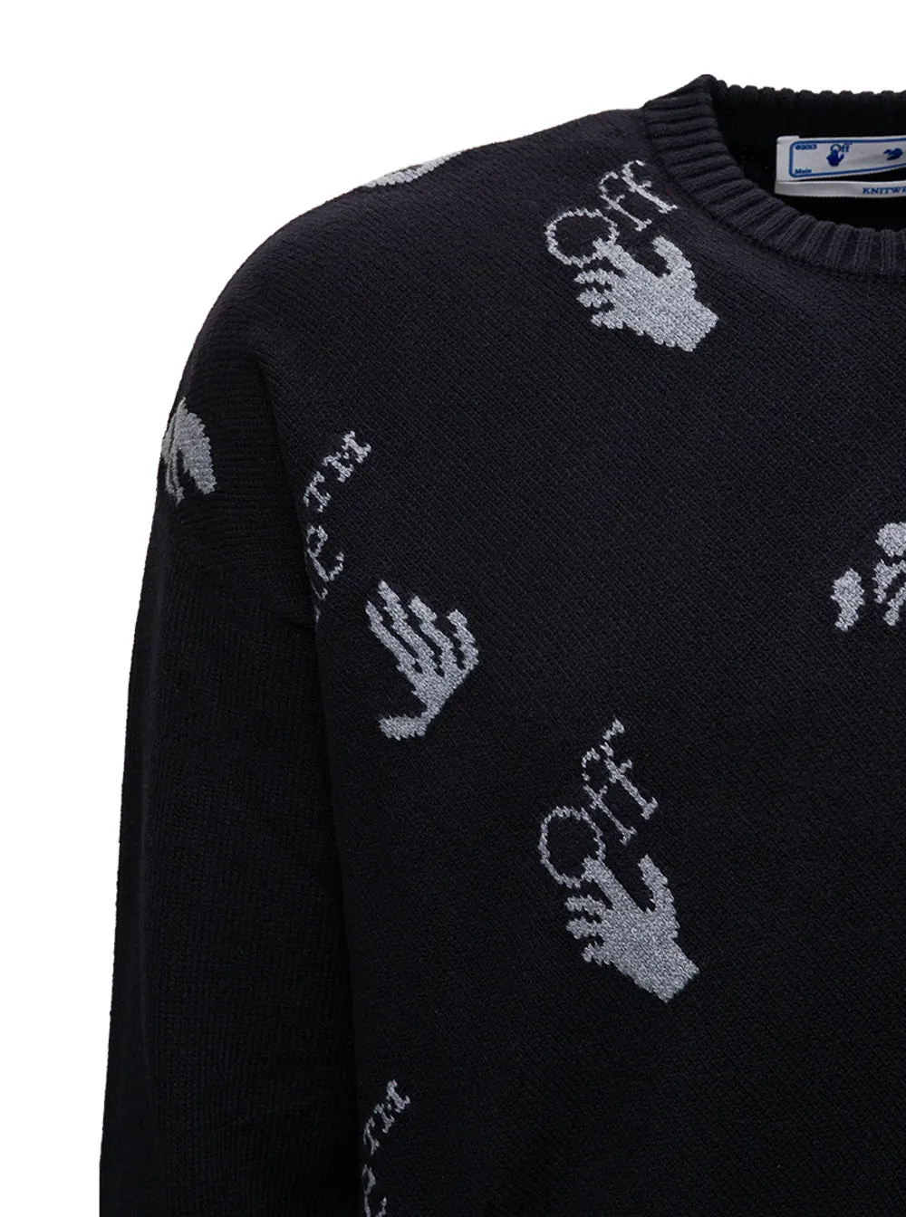 Off-White Logo Motif Crewneck Sweater
