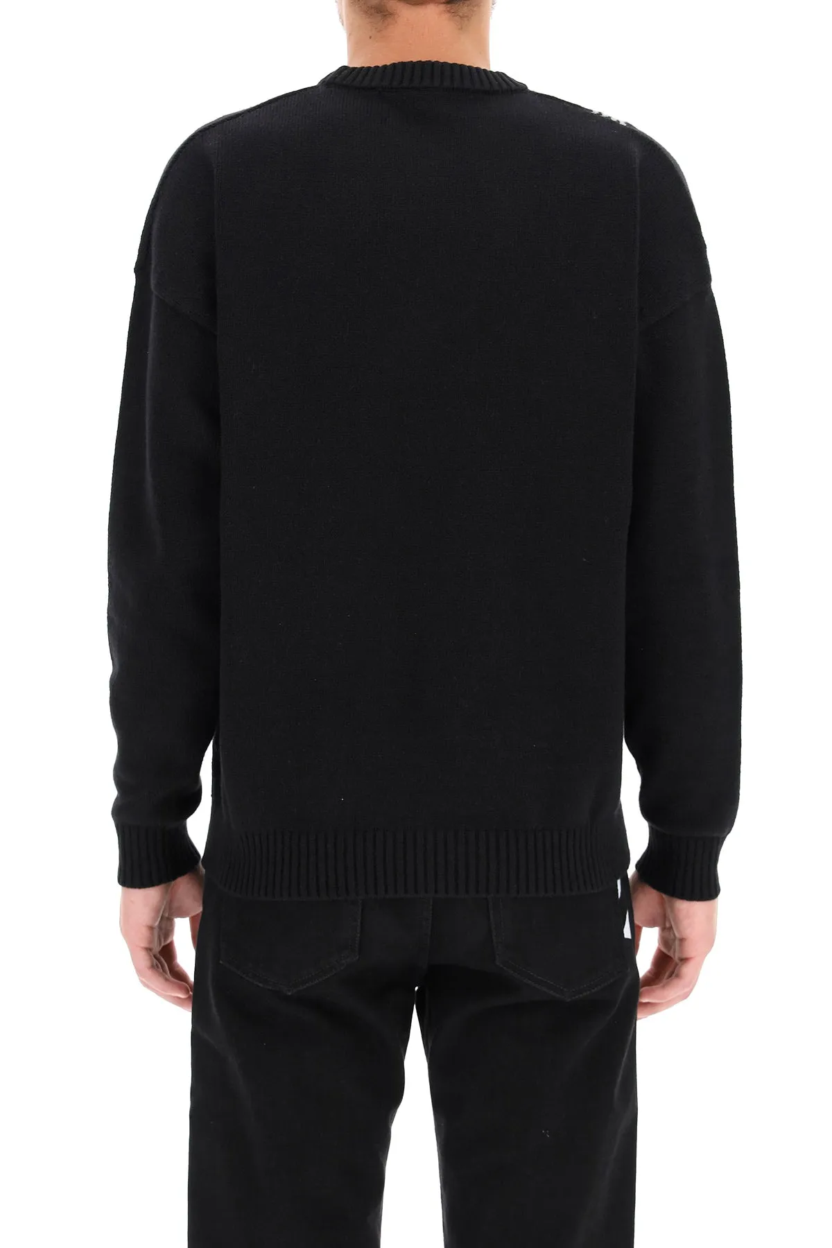 Off-White Logo Motif Crewneck Sweater