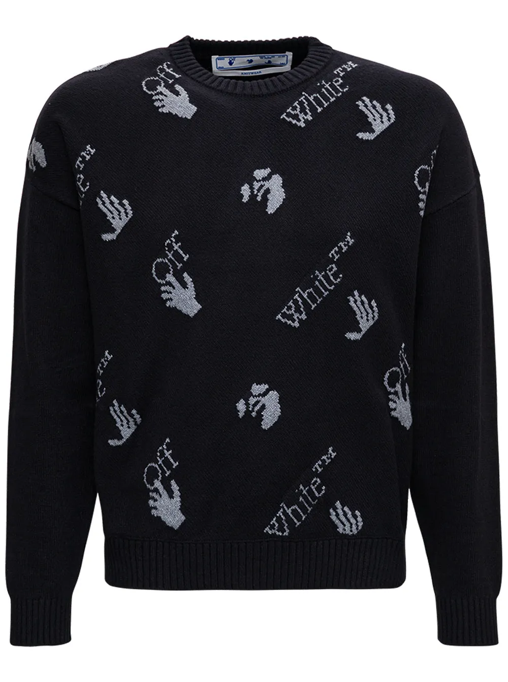 Off-White Logo Motif Crewneck Sweater