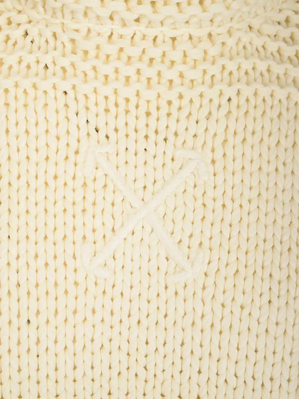 Off-White Nail-Embellished Ribbed Sweater