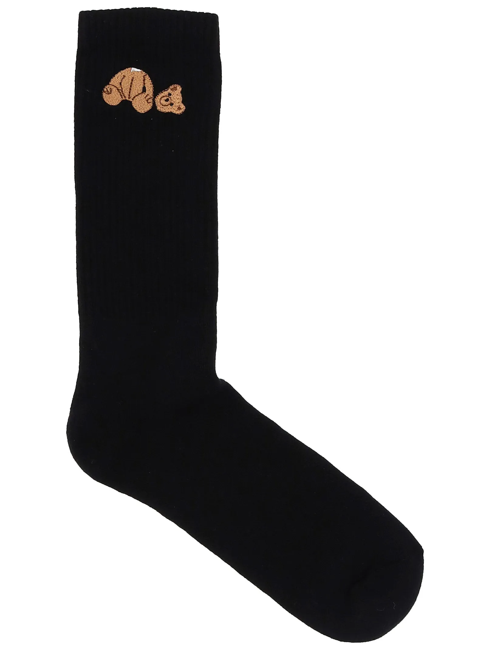 Palm Angels Bear-Motif Ribbed Socks