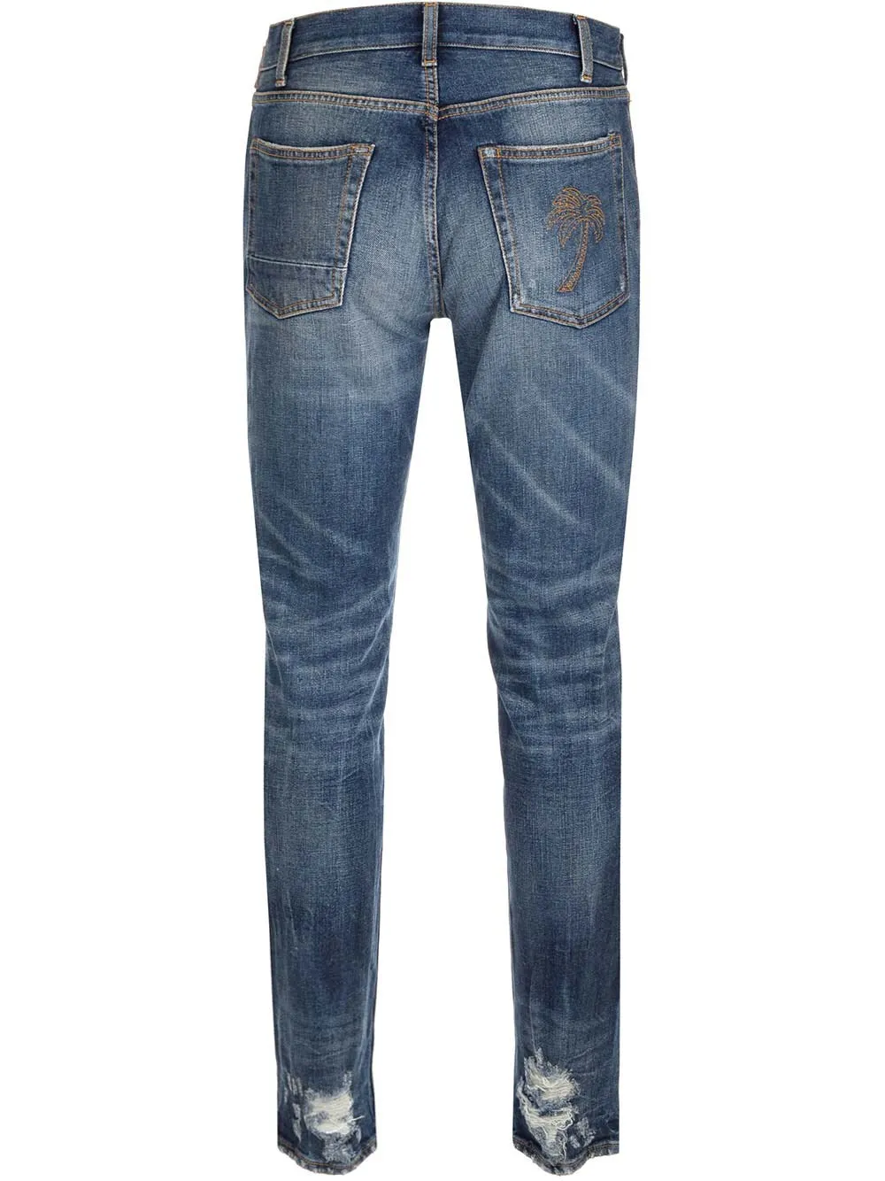 Palm Angels Distressed Slim Fit Jeans