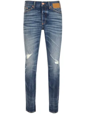 Palm Angels Distressed Slim Fit Jeans