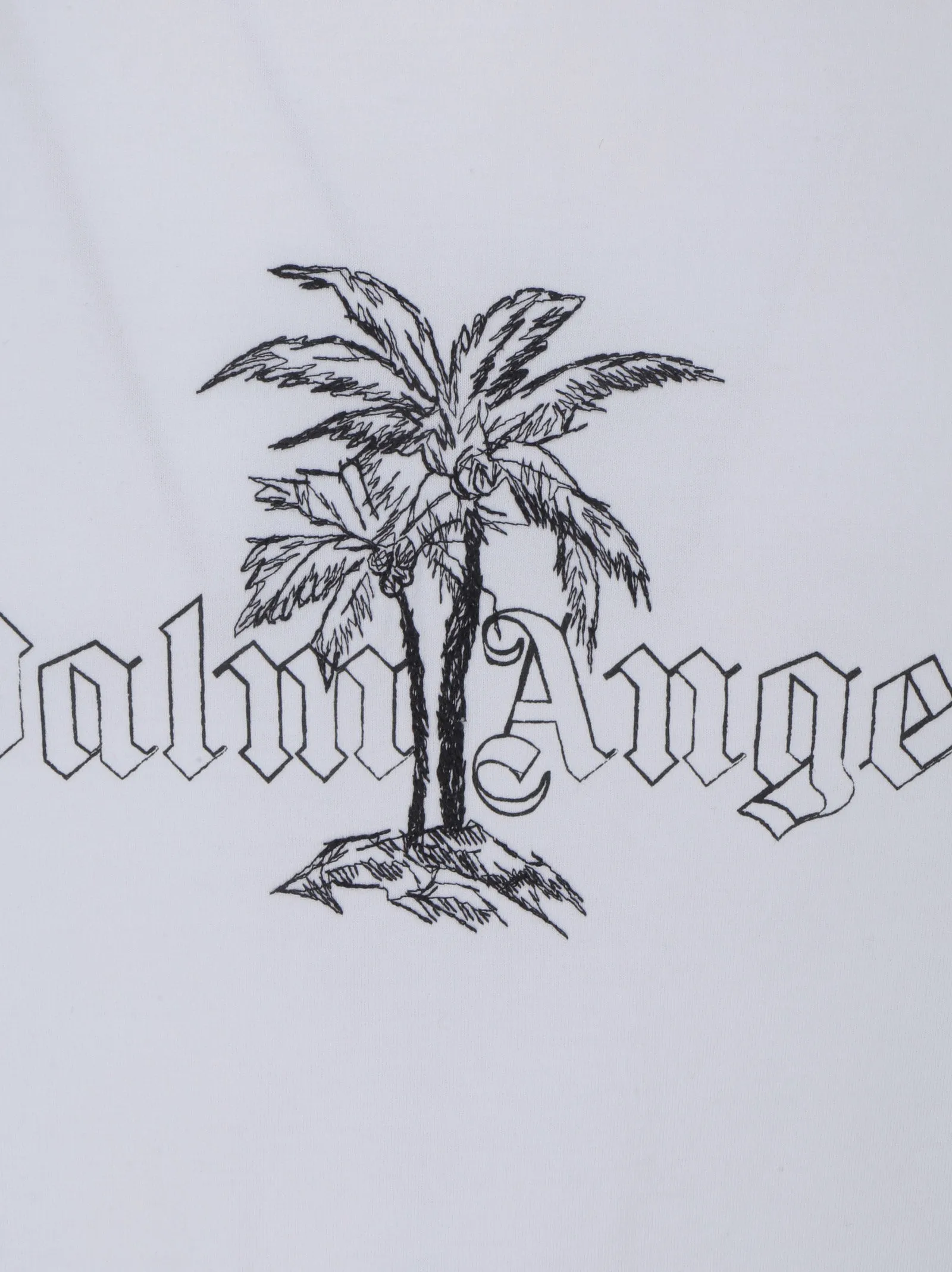Palm Angels Logo Printed Crewneck T-Shirt