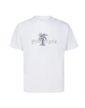 Palm Angels Logo Printed Crewneck T-Shirt