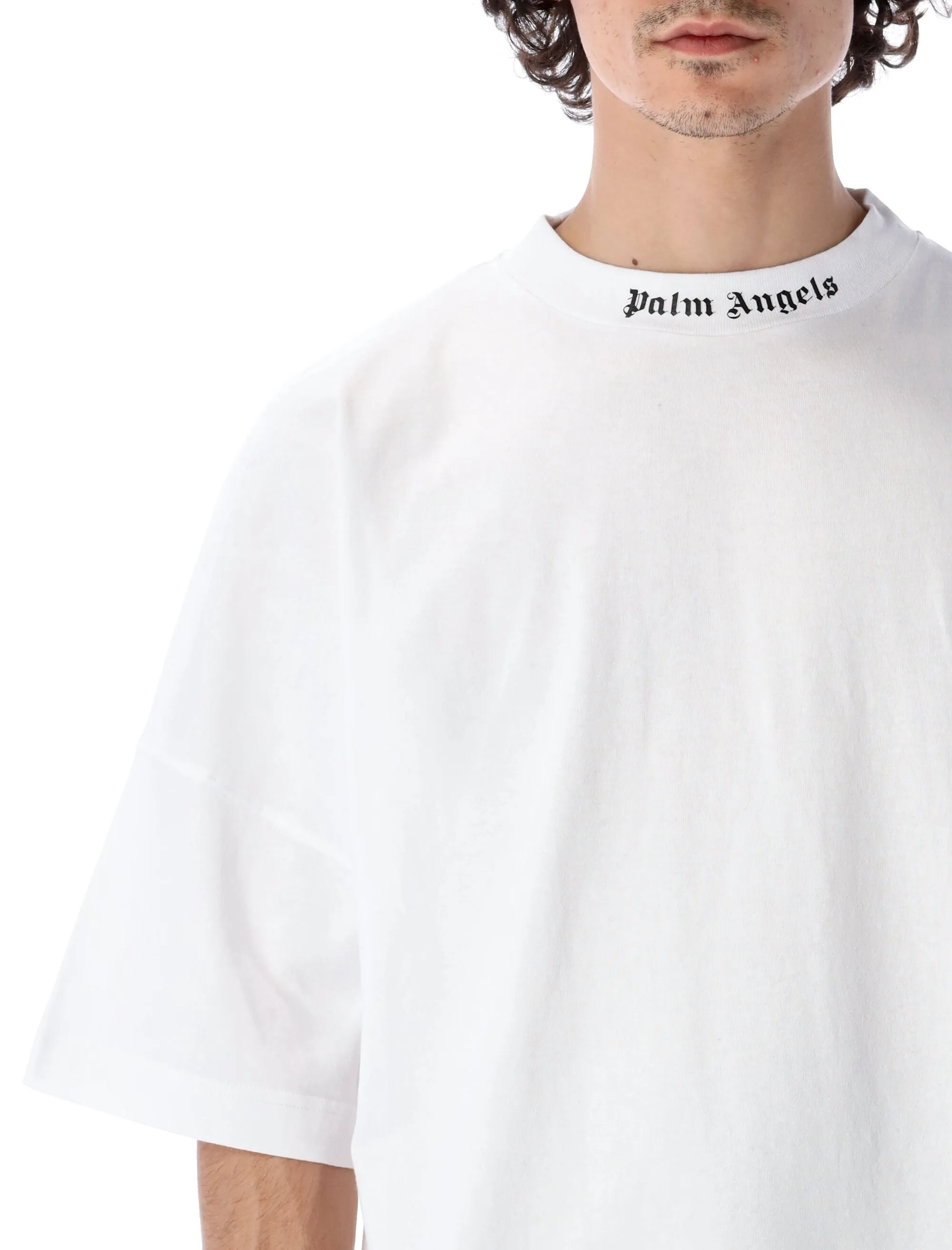 Palm Angels Logo Printed Crewneck T-Shirt