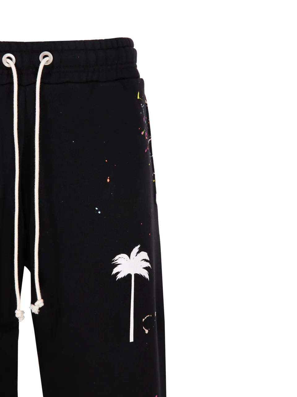 Palm Angels Painted Effect Drawstring Track Pants