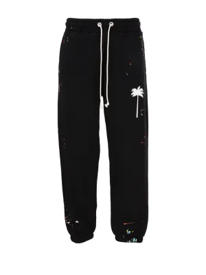 Palm Angels Painted Effect Drawstring Track Pants