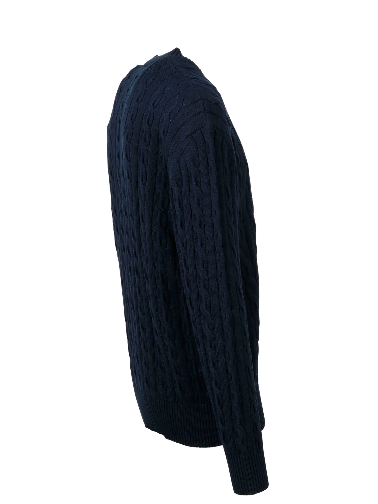 Palm Angels Pirate Bear Cable Knit Sweater