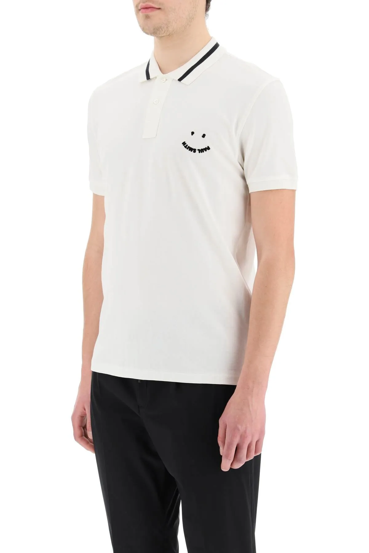 Paul Smith Happy Logo Short-Sleeved Polo Shirt