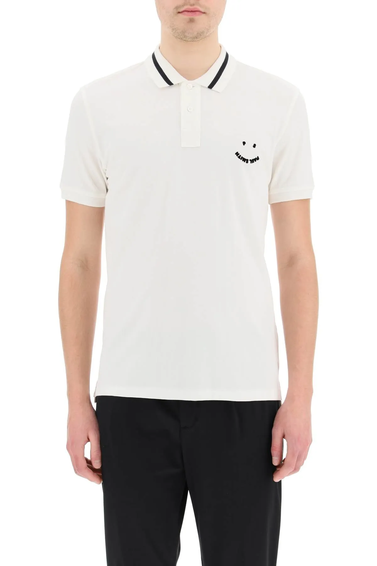 Paul Smith Happy Logo Short-Sleeved Polo Shirt