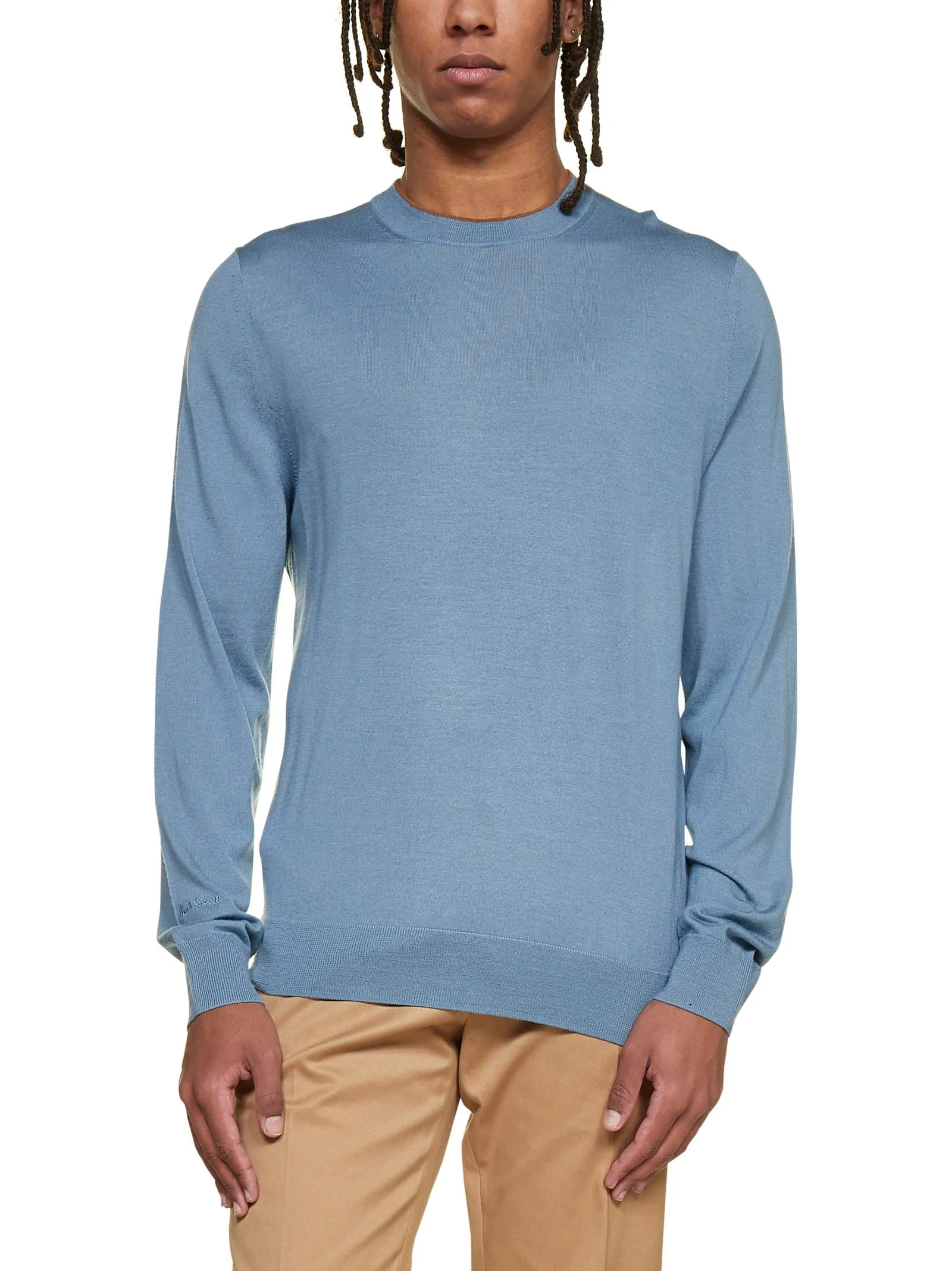 Paul Smith Logo Embroidered Knitted Jumper