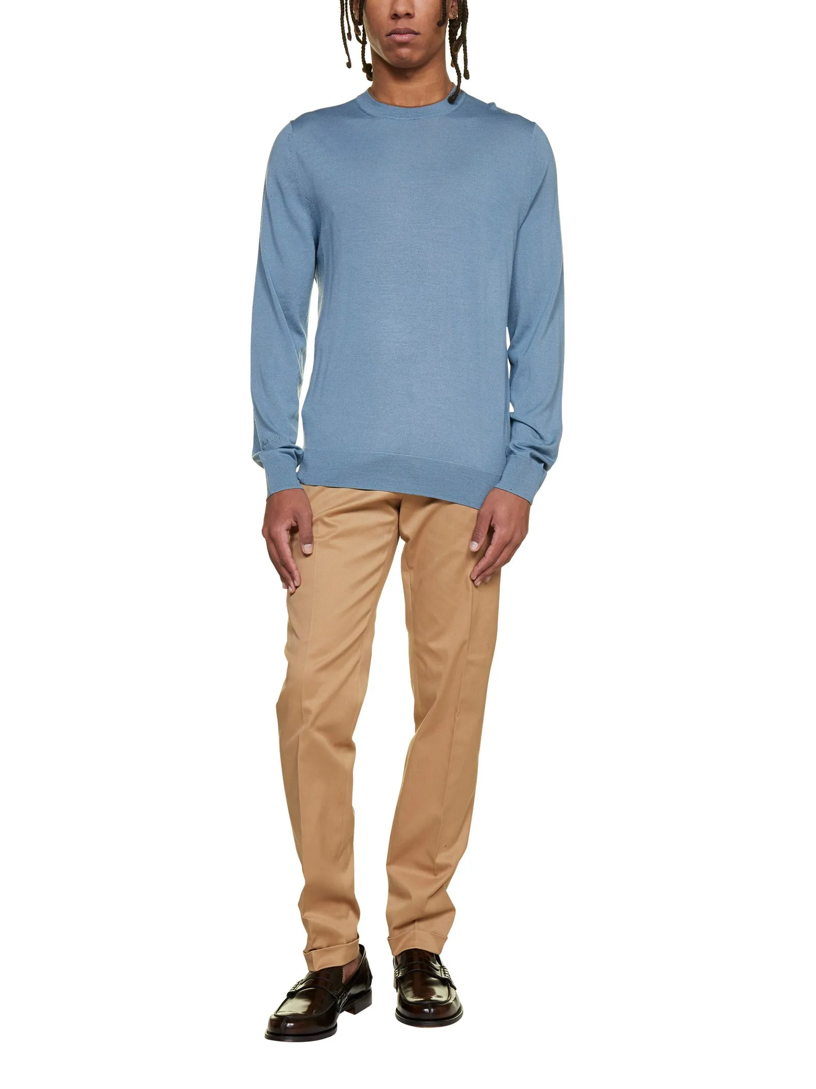 Paul Smith Logo Embroidered Knitted Jumper