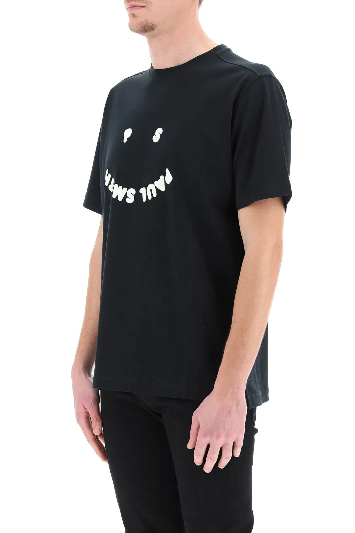 Paul Smith Smiley Logo Print Crewneck T-Shirt