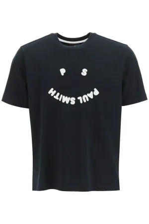 Paul Smith Smiley Logo Print Crewneck T-Shirt