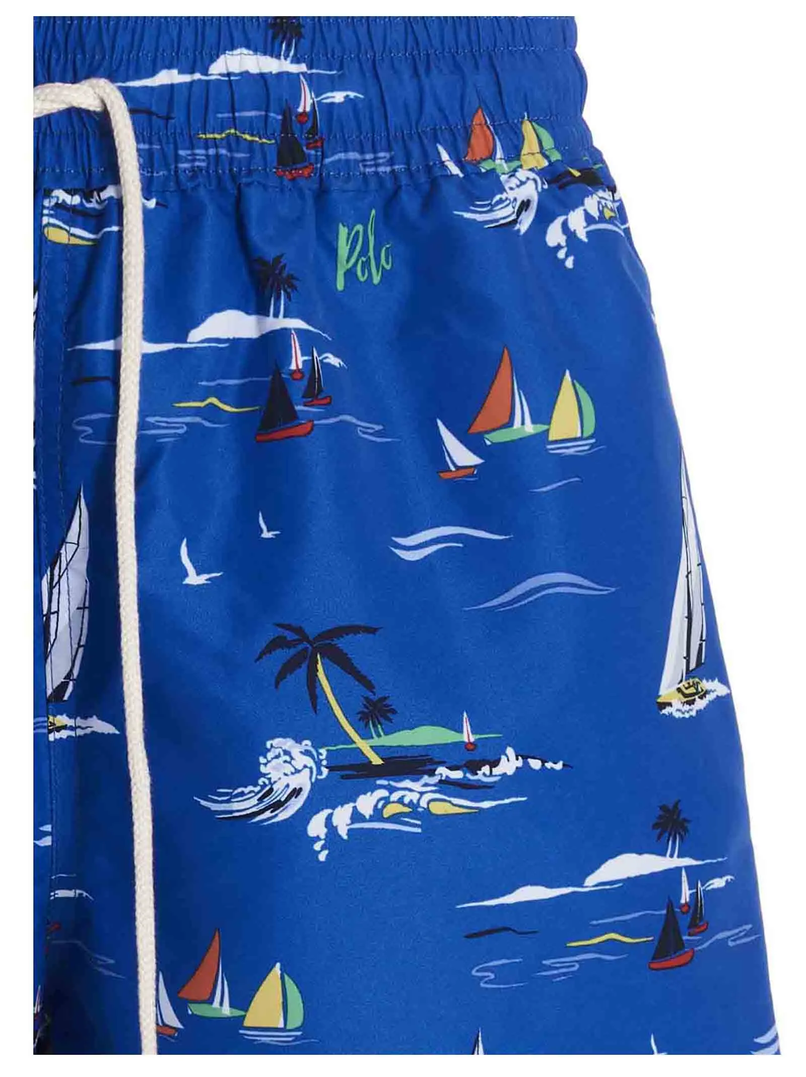 Polo Ralph Lauren Graphic Print Drawstring Swim Shorts