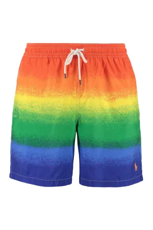 Polo Ralph Lauren Logo Embroidered Drawstring Swim Shorts