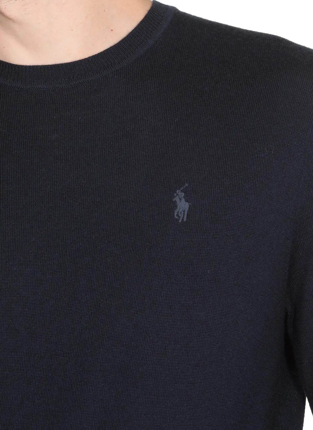 Polo Ralph Lauren Logo Embroidered Knitted Jumper