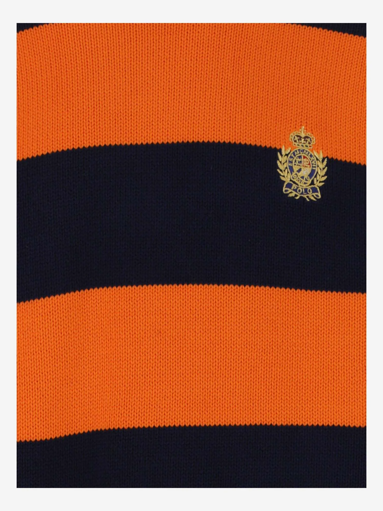 Polo Ralph Lauren Logo Embroidered Striped Sweater