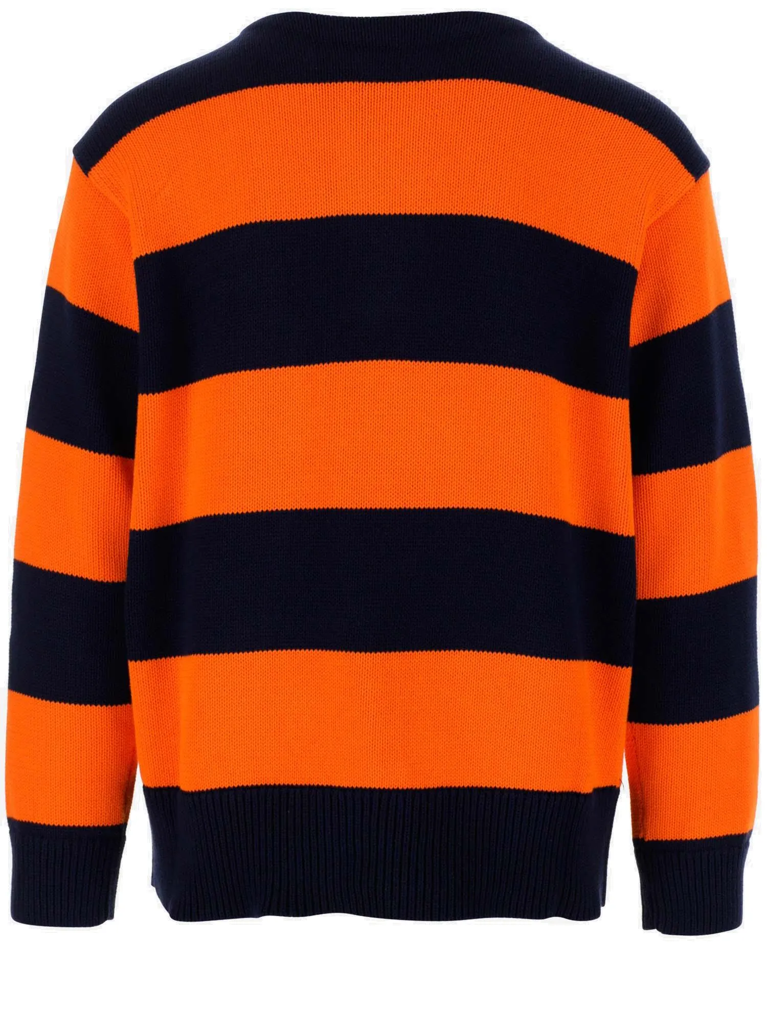 Polo Ralph Lauren Logo Embroidered Striped Sweater