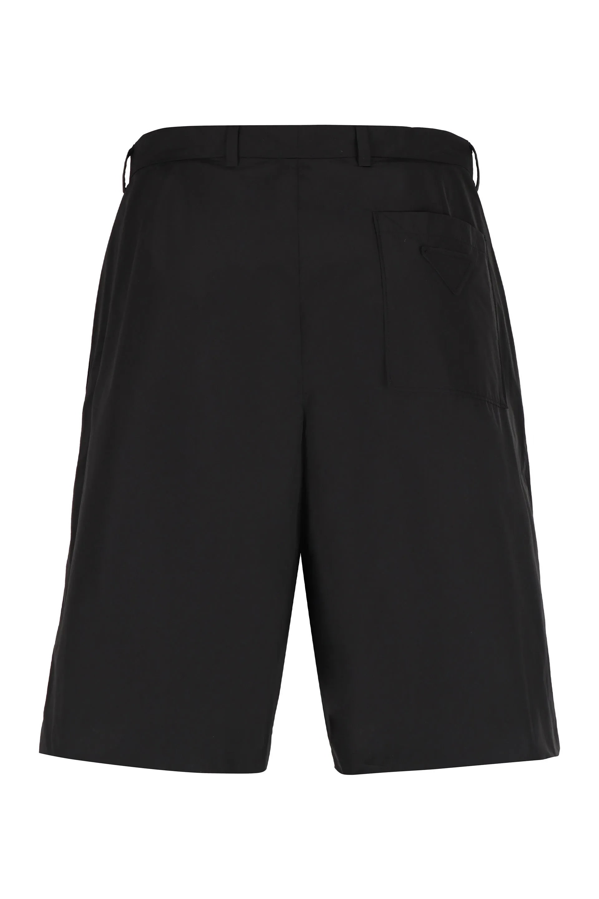 Prada Logo Patch Bermuda Shorts