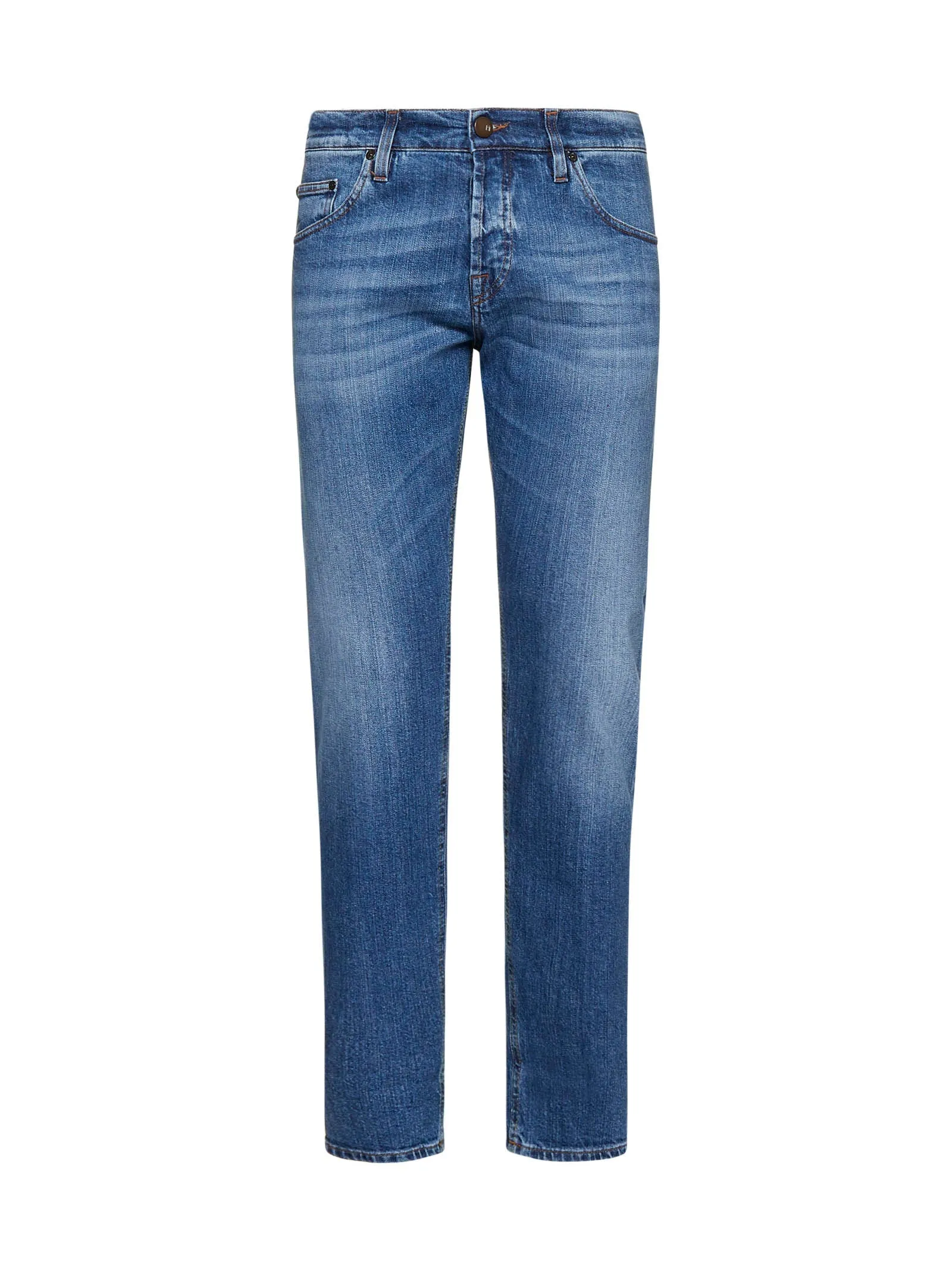 Pt05 Fadded Effect Slim-Fit Jeans