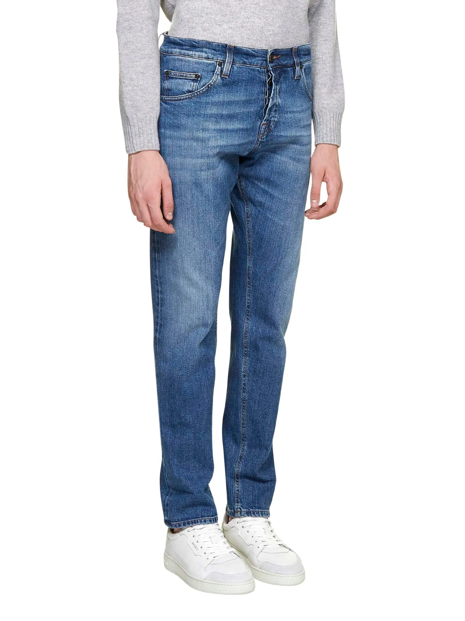 Pt05 Fadded Effect Slim-Fit Jeans