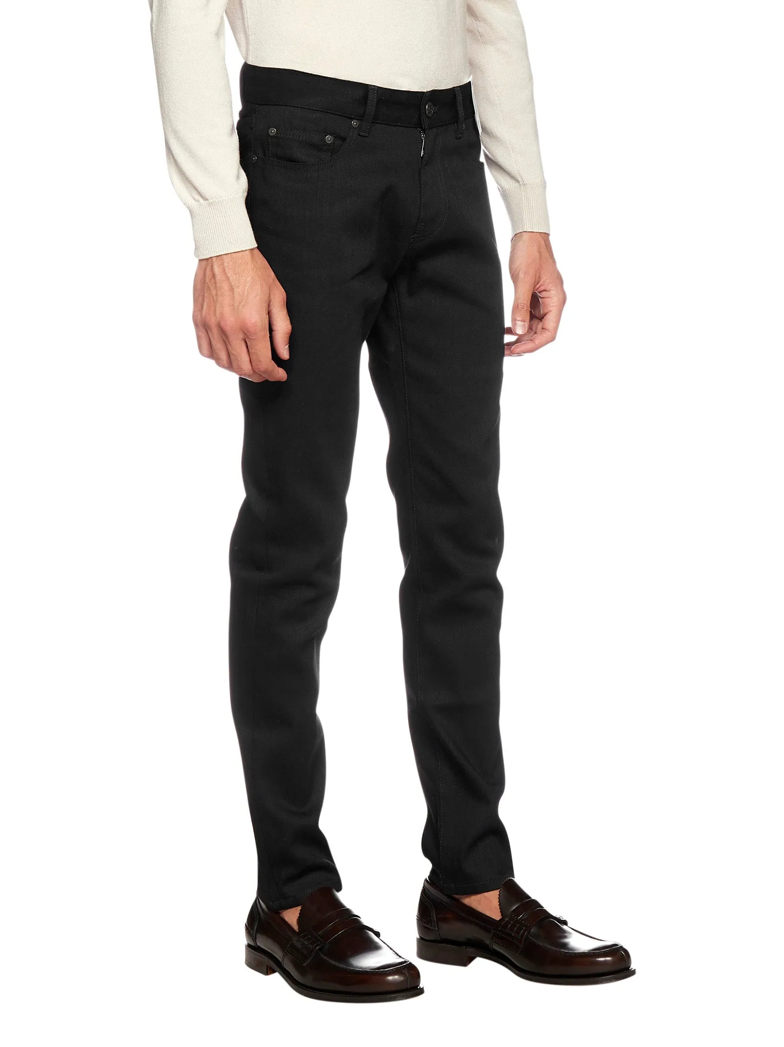 Pt05 High Waist Straight Leg Jeans