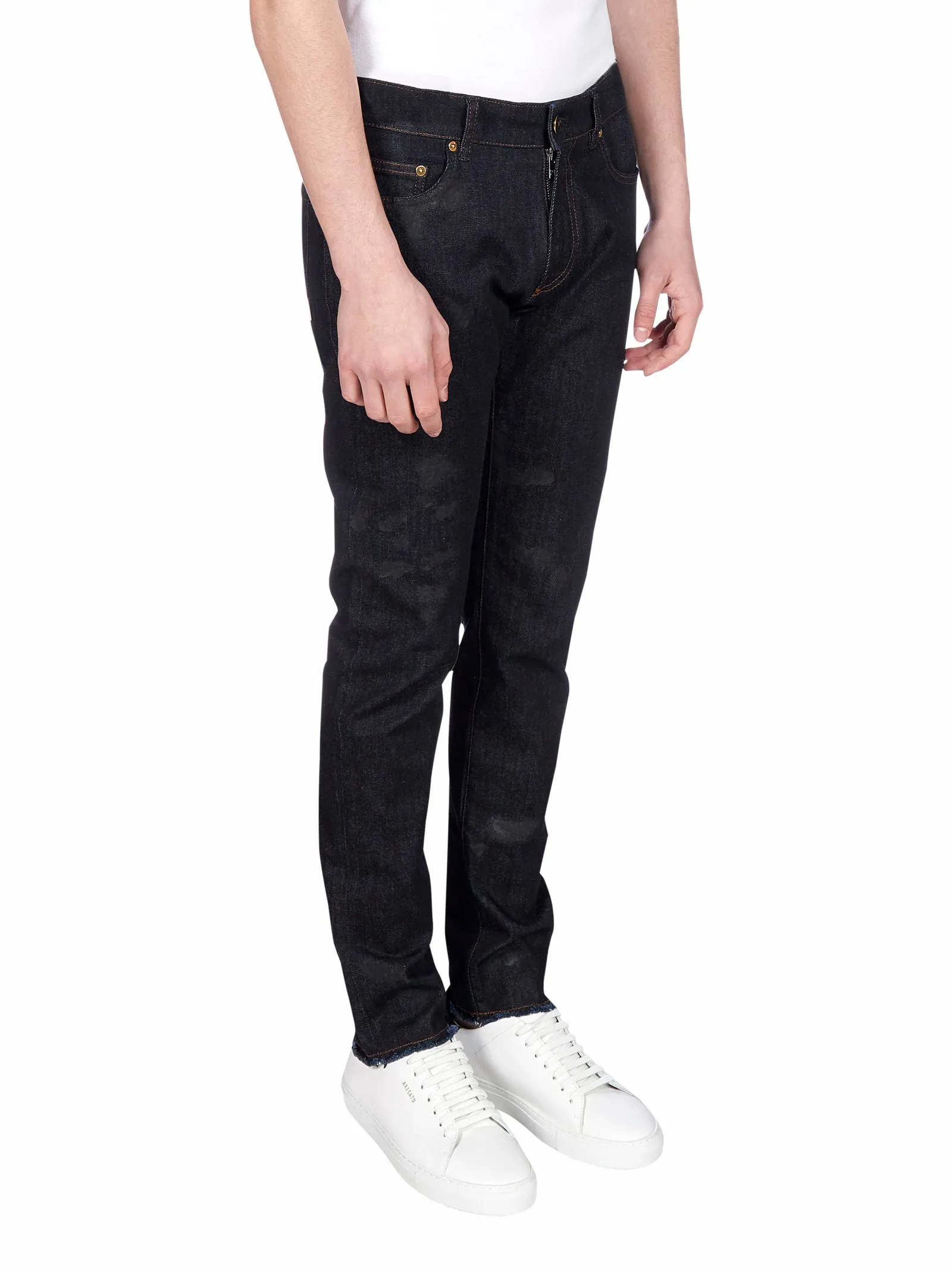 Pt05 Raw-Hem Skinny Jeans