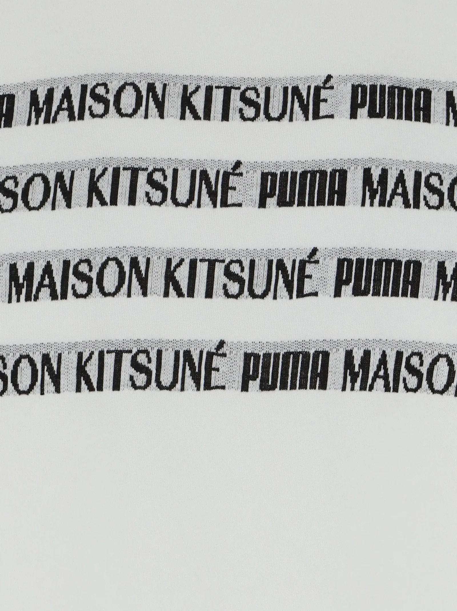 Puma X Maison Kitsun Logo Print Crewneck T-Shirt