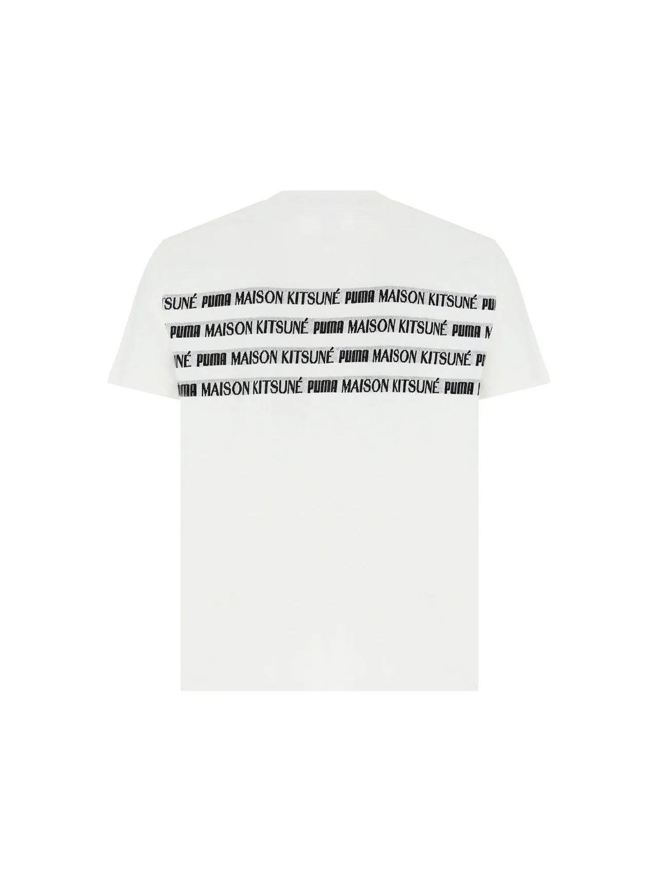 Puma X Maison Kitsun Logo Print Crewneck T-Shirt