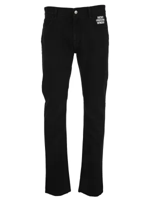 Raf Simons Patch Detail Slim-Fit Jeans