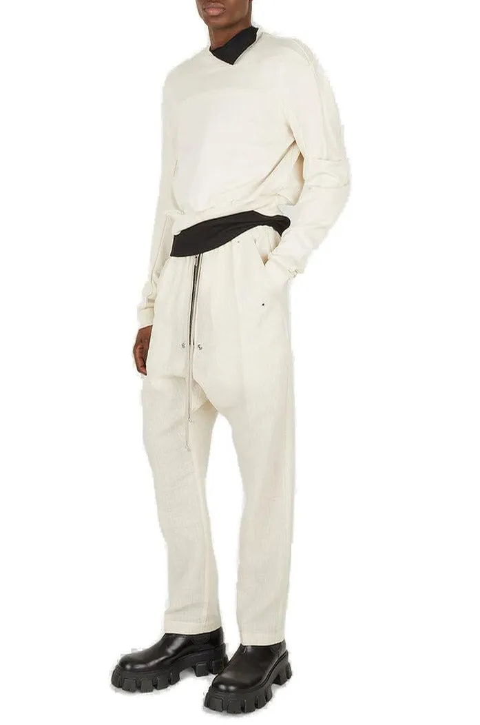 Rick Owens Bela Drawstring Zip Detailed Pants