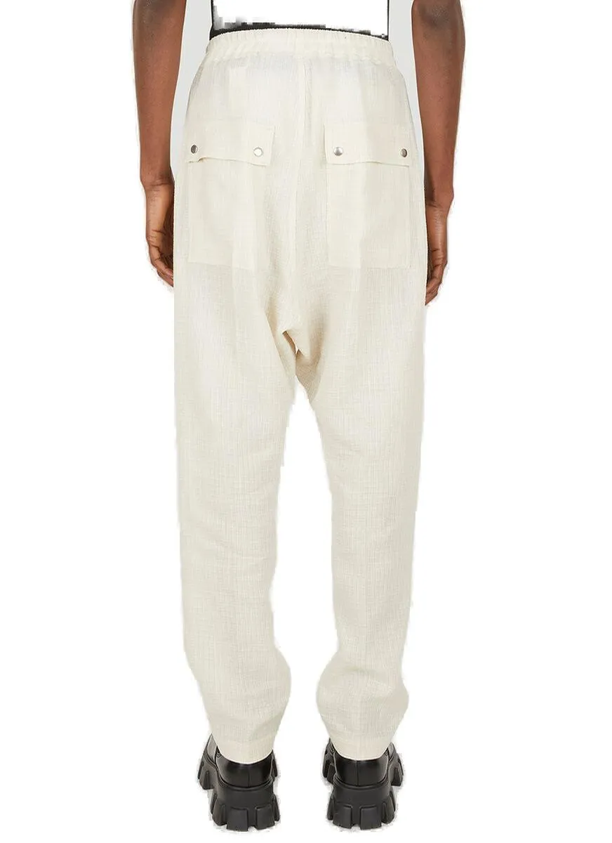 Rick Owens Bela Drawstring Zip Detailed Pants
