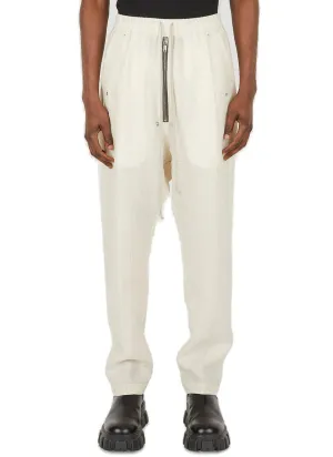 Rick Owens Bela Drawstring Zip Detailed Pants