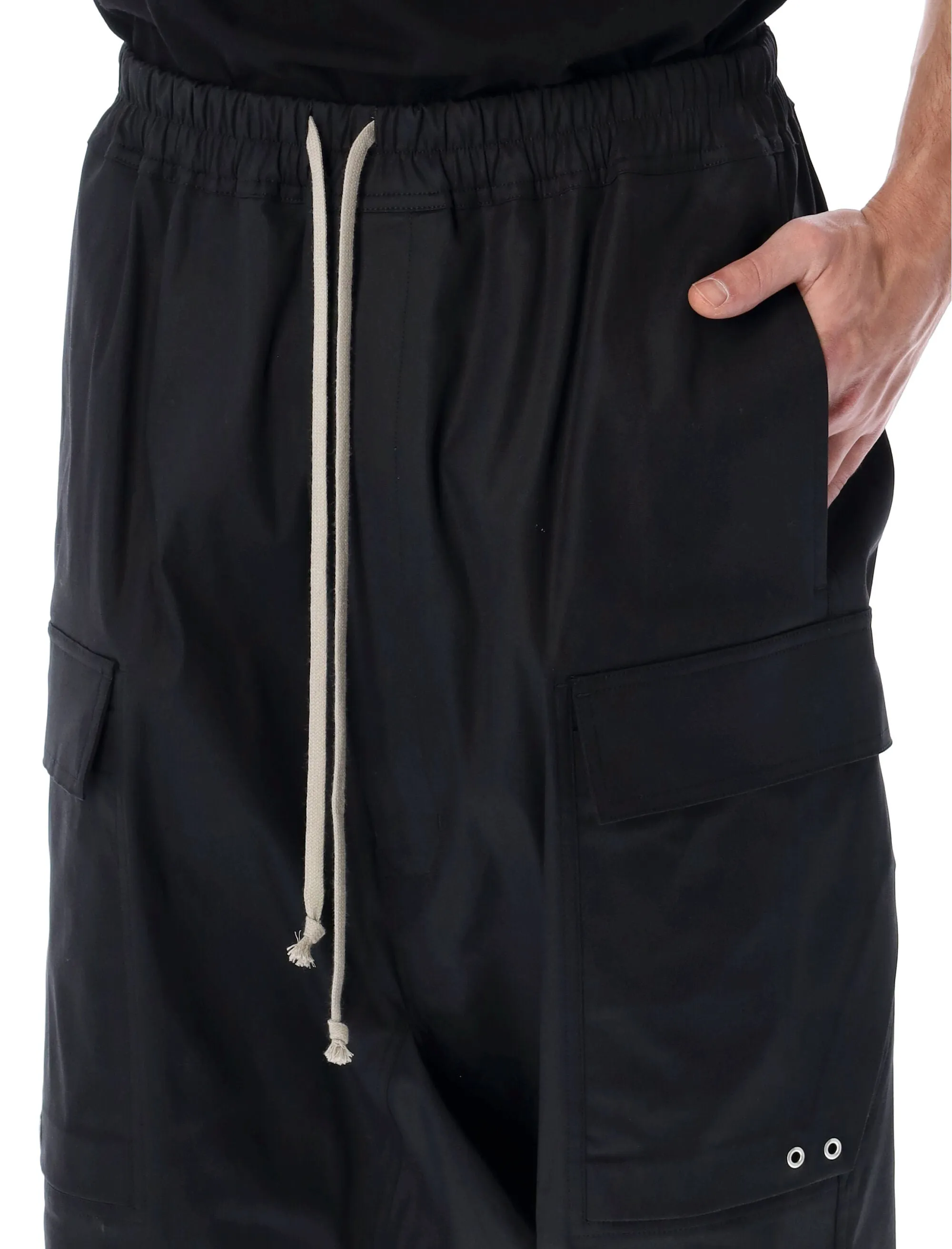 Rick Owens Drawstring Drop-Crotch Shorts