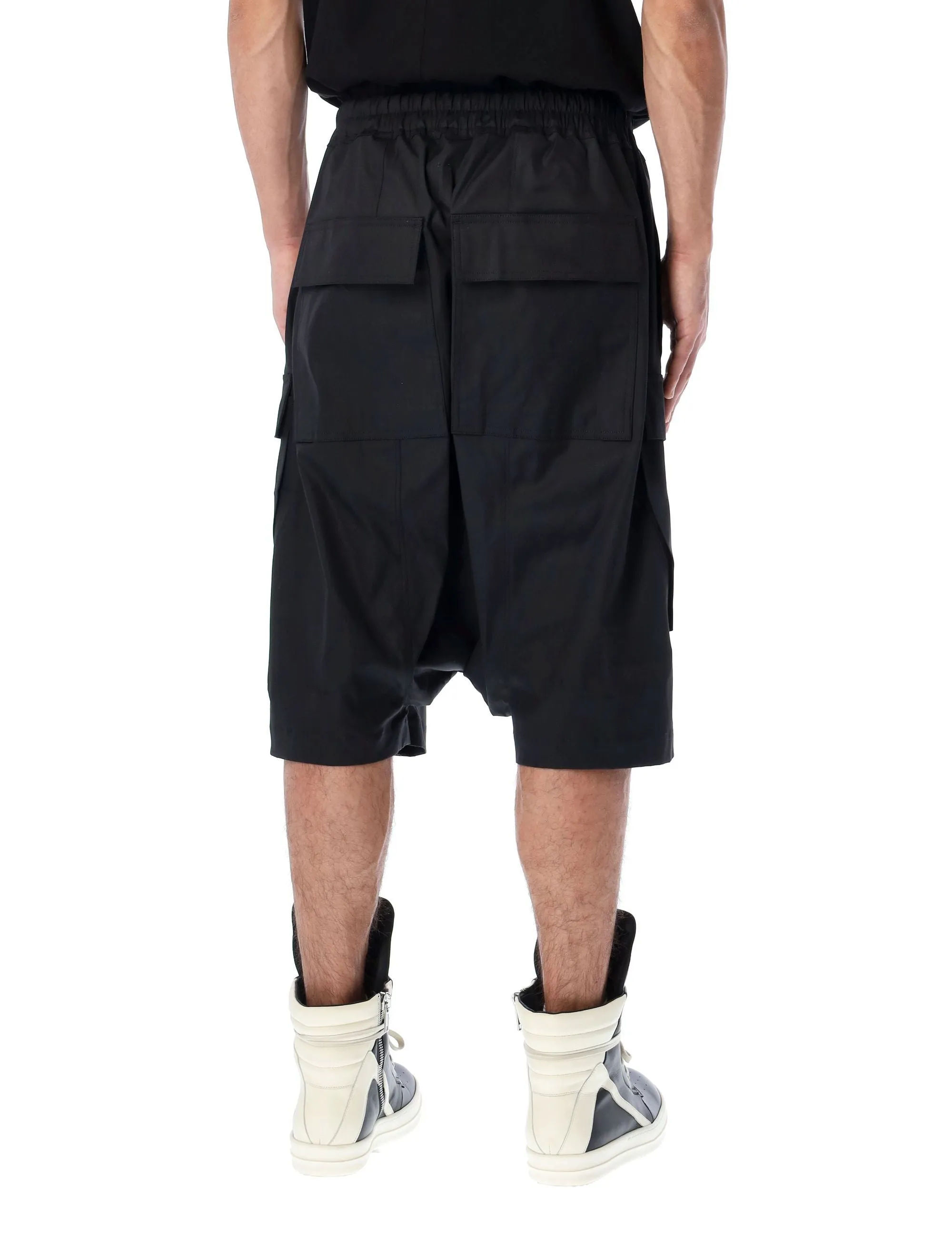Rick Owens Drawstring Drop-Crotch Shorts