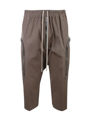 Rick Owens Drawstring Zip Detailed Pants