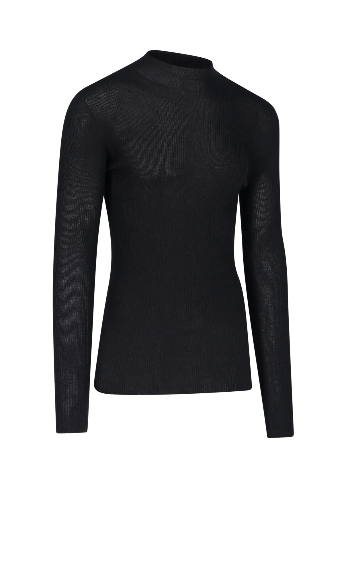 Rick Owens High-Neck Knit Sweater