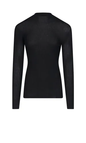 Rick Owens High-Neck Knit Sweater