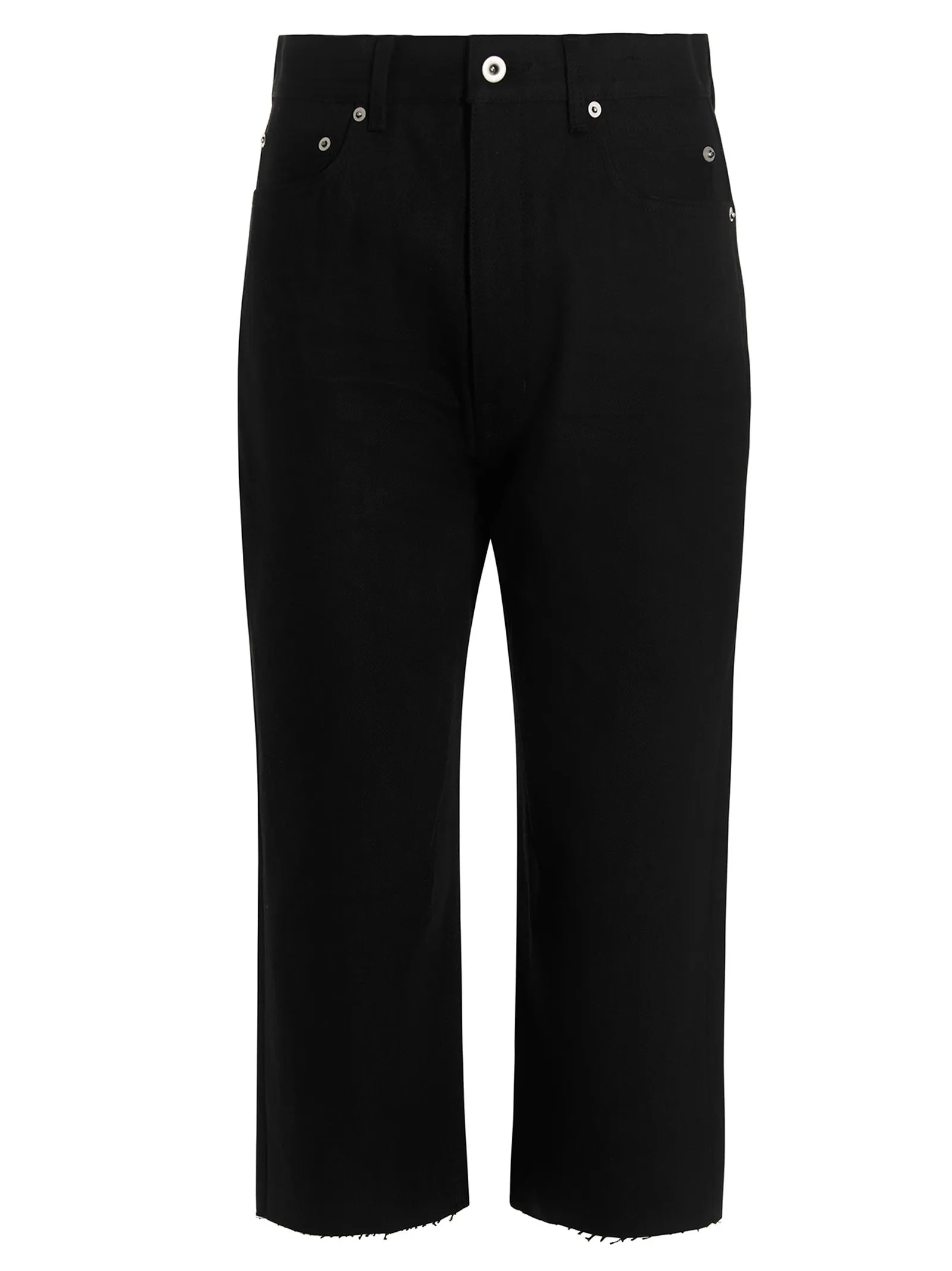 Rick Owens Logo Patch Slim Cut Jeans