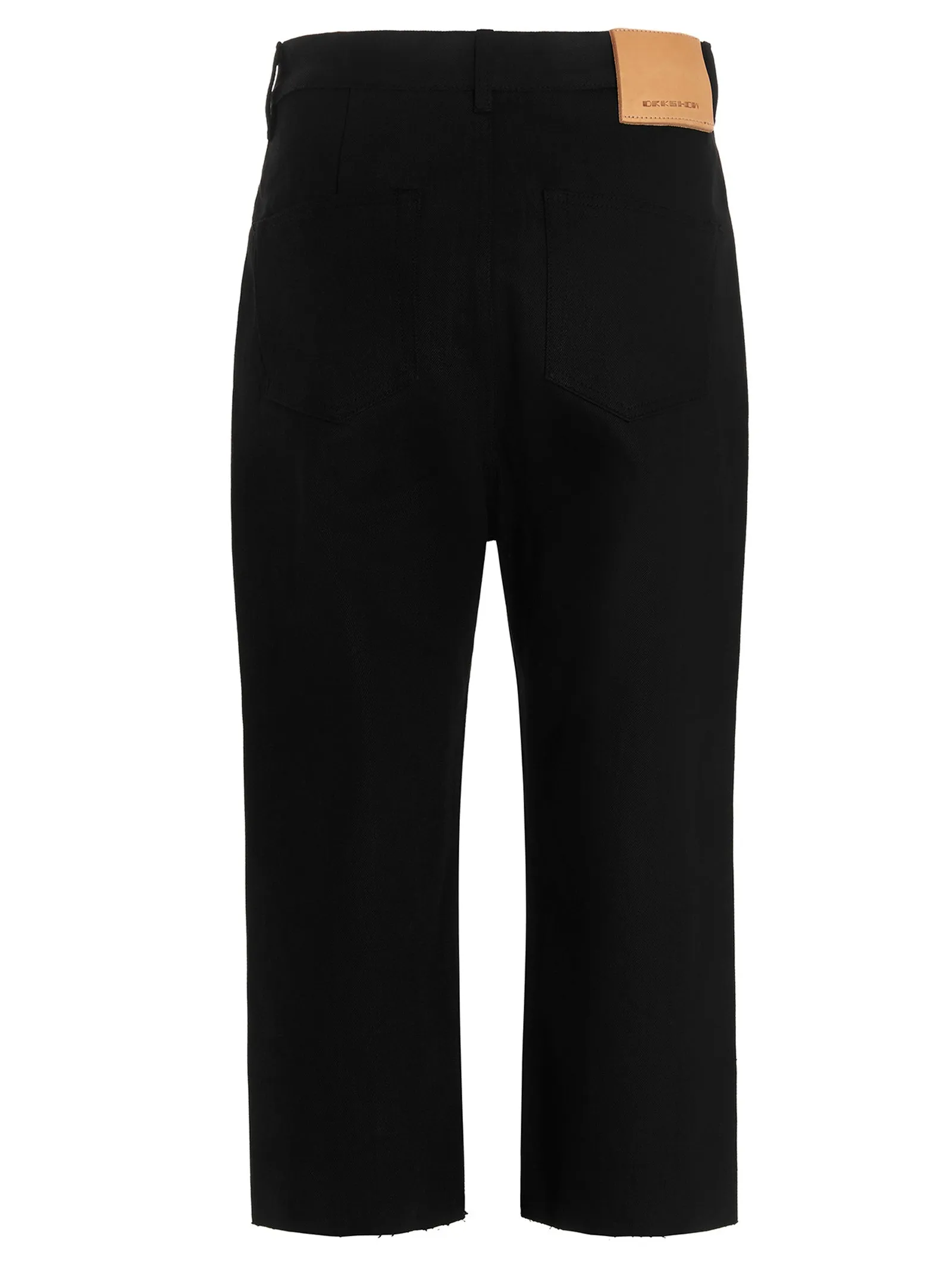 Rick Owens Logo Patch Slim Cut Jeans