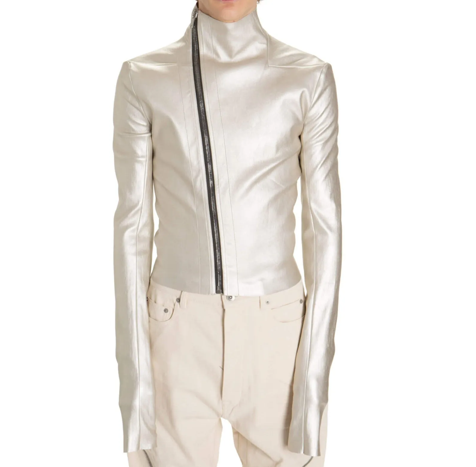 Rick Owens Zipped Leather Jacket