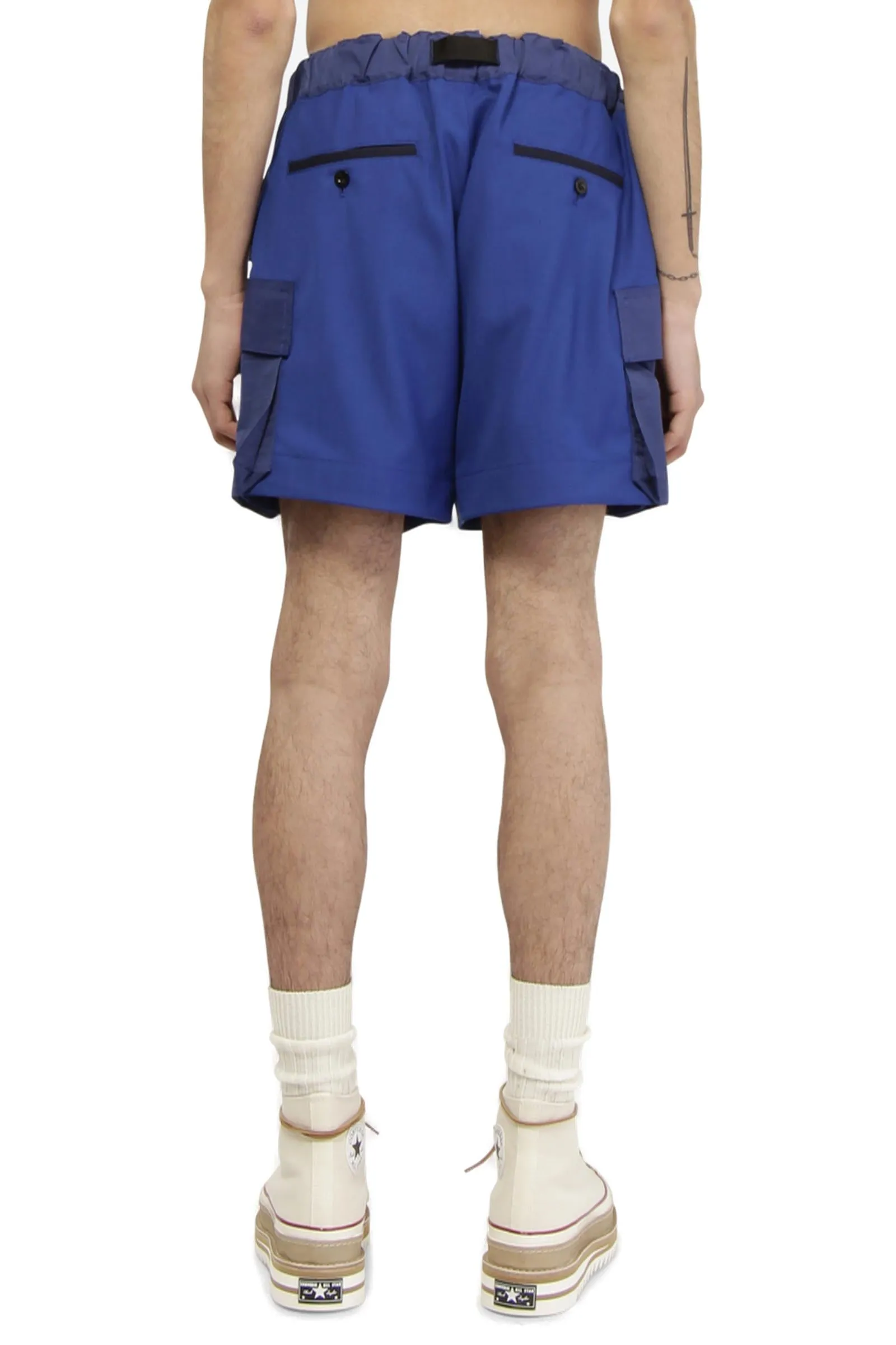 Sacai Belted Waist Cargo Shorts